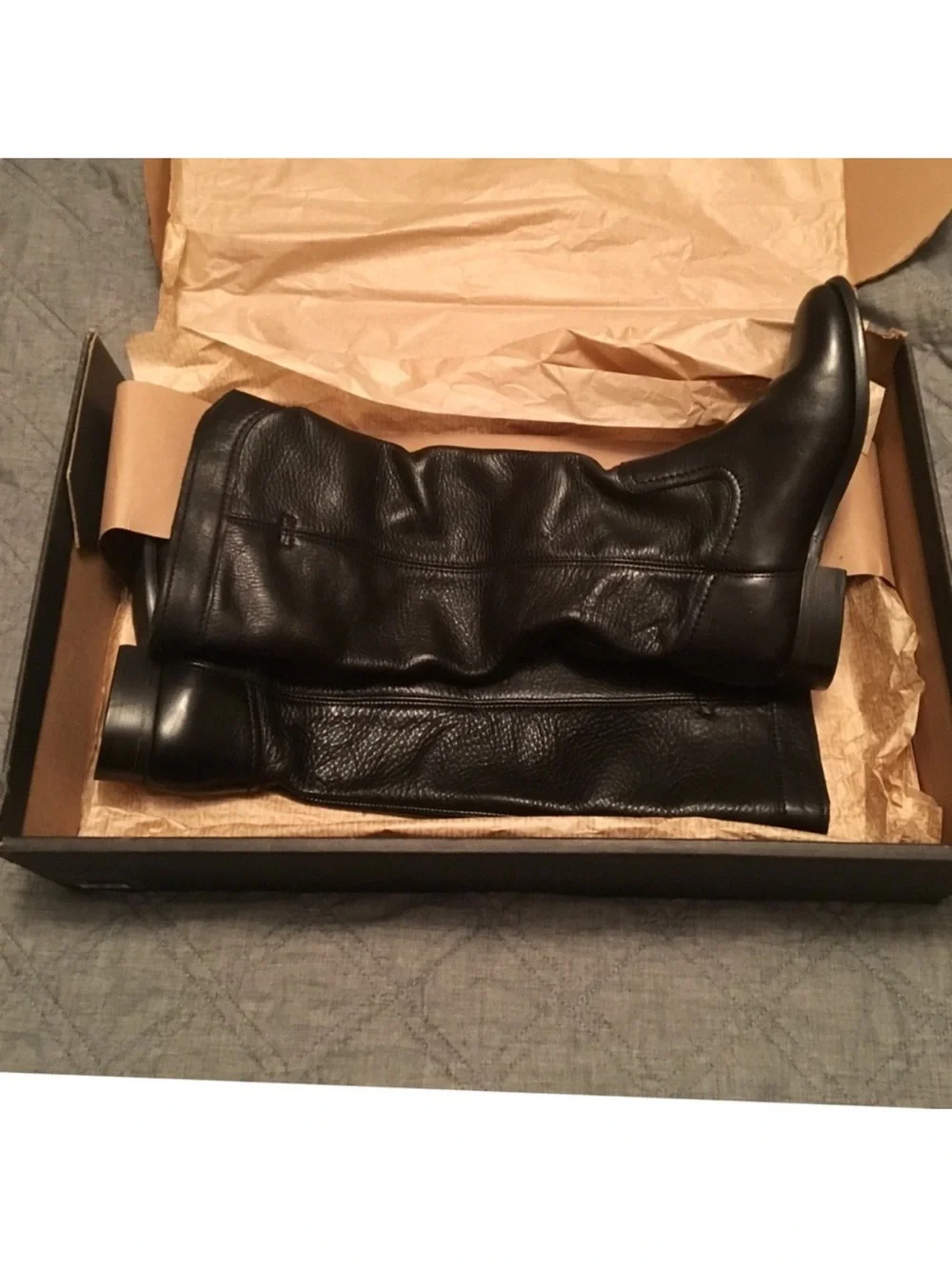 Frye Black Leather Riding Boots US 6 NWT